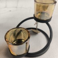 Küünlahoidik (klaas, metall)