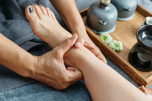 Thai foot  and leg massage series